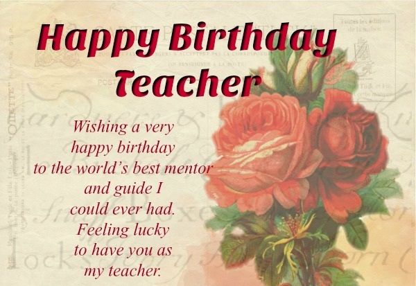 Happy Birthday Greetings For Teacher | Trendslr