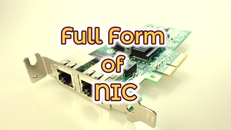 Full Form of NIC in Computer Science | Trendslr